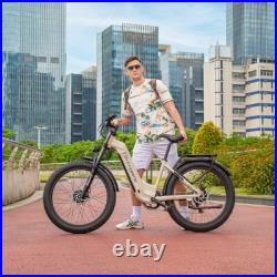 26 Dual Motor Electric Mountain Bike 48V 17.5Ah Fat Tire All-Terrain E-Bike UK