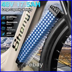 26 Dual Motor Electric Mountain Bike 48V 17.5Ah Fat Tire All-Terrain E-Bike UK