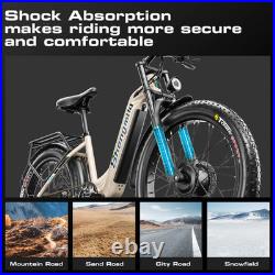 26 Dual Motor Electric Mountain Bike 48V 17.5Ah Fat Tire E-Bike Off-Road UK New 26 Dual Motor Electric Mountain Bike 48V 17.5Ah Fat Tire E-Bike Off-Road UK New
