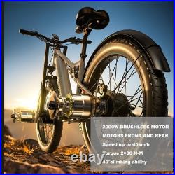 26'' E-Bike Fat Tyre Electric Bike 48V 840WH Off-Road E-Mountain Bike Hydraulic