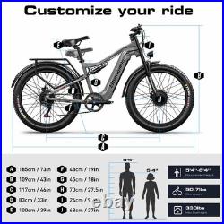26'' E-Bike Fat Tyre Electric Bike 48V 840WH Off-Road E-Mountain Bike Hydraulic