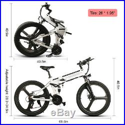 26'' Ebike Folding Electric Bike 350W Motor Electric Bicycle Mountain Bike T7U2