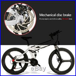 26'' Ebike Folding Electric Bike 48V 350W Motor Electric Bicycle MTB E-Bike I8R5