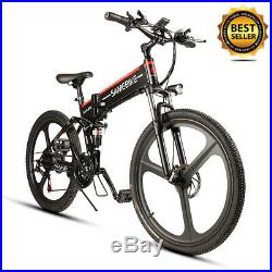 26'' Ebike Folding Electric Bike 48V 350W Motor Electric Bicycle Mountain Bike