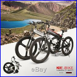 26'' Ebike Folding Electric Bike 48V 350W Motor Electric Bicycle Mountain E-Bike