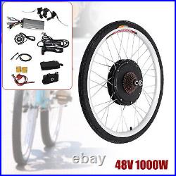 26 Electric Bicycle Conversion Kit E-Bike Rear Wheel Motor Hub 48V 1000W