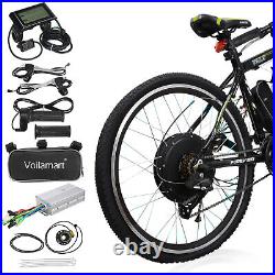 26 Electric Bicycle Conversion Kit E Bike Rear Wheel Motor Hub 48V 1000W withLCD