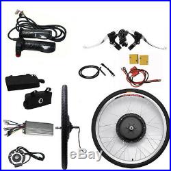 26 Electric Bicycle Motor Hub Front Wheel E-bike Conversion Kit 1000W 48V NEW