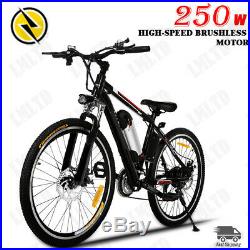 26 Electric Bike E-Bike Mountain Bike Folding Bicycle Cycling 250W 36V 21Speed