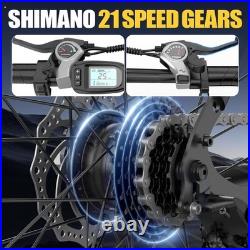 26 Electric Bike for Adults, 250W 36V 13Ah, 21 Speed E-Mountain Bike UK Legal
