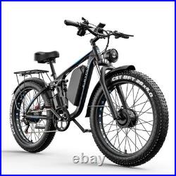26 Electric Bike for Adults 52V 23Ah Battery Dual Motor E-Bike Mountain Bicycle