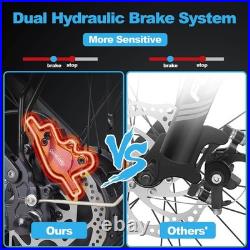 26 Electric Bike for Adults 52V 23Ah Battery Dual Motor E-Bike Mountain Bicycle