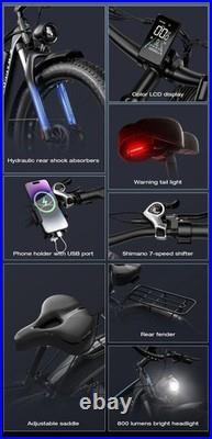 26 Electric Bike for Adults 52V 23Ah Battery Dual Motor E-Bike Mountain Bicycle