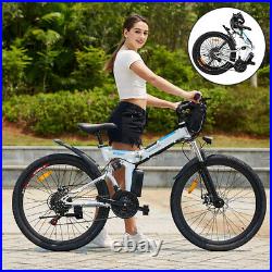 26'' Electric Bikes 250W Folding Ebike Commuter E-Citybike Bicycle Mountain Bike