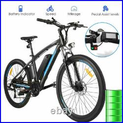 26 Electric Bikes City Bicycle Mountain E-Bike 21-Speed 36V 10Ah 250W Motor MTB
