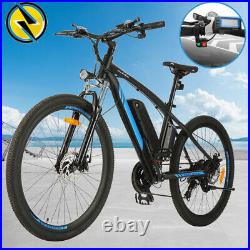 26 Electric Bikes City Bicycle Mountain E-Bike 21-Speed 36V 10Ah 250W Motor MTB