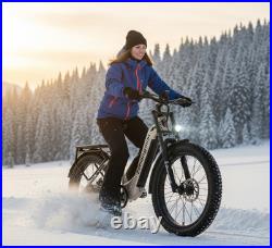 26 Electric Mountain Bike Dual Motor 48V Fat Tire E-Bike Oil Brakes New Brand