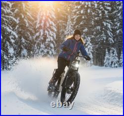 26 Fat Tire E-Bike Dual Motor Electric Trekking Bike 48V 17.5Ah Off-Road MTB UK