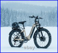 26 Fat Tire E-Bike Dual Motor Electric Trekking Bike 48V 17.5Ah Off-Road MTB UK