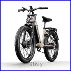 26 Fat Tire E-Bike Dual Motor Electric Trekking Bike 48V 17.5Ah Off-Road MTB UK