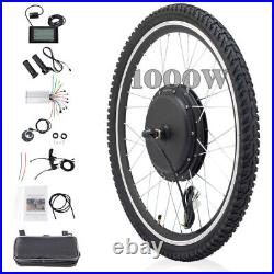 26 Front Wheel Electric Bike Conversion Kit Ebike Power Hub Motor Set +LCD
