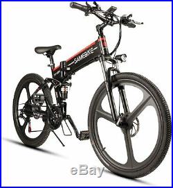 26 INCH Folding Electric Bike 48V 350W Motor Electric Bicycle Mountain E-Bike EU