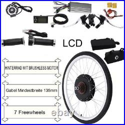 26 In E-Bike Rear Wheel Conversion Kit Electric Bicycle Hub Motor Kit 36V