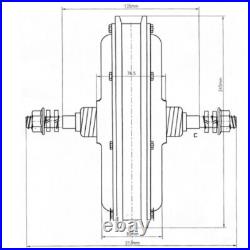 26 Inch 48V Electric Bicycle Conversion Kit Rear Wheel LCD E-Bike Hub Motor New