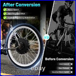 26 Inch LCD Electric Bicycle Rear Wheel Conversion Kit 1kW E-Bike Motor 48V 26 Inch LCD Electric Bicycle Rear Wheel Conversion Kit 1kW E-Bike Motor 48V