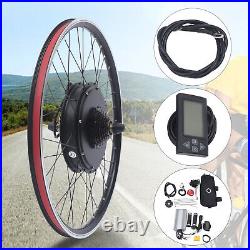 26 Inch Rear Wheel Electric Bicycle Motor Conversion Kit E-Bike 48V 1500W LCD UK