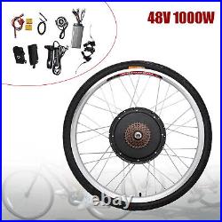 26 Rear Wheel Electric Bicycle Motor Conversion Kit 48V 1000W EBike Cycling
