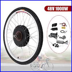 26 inch 48V 1000W Electric Bicycle Motor Conversion Kit E-bike Rear Wheel Hub