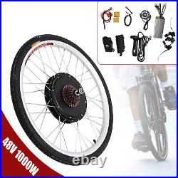 26 inch 48V 1000W Electric Bicycle Motor Conversion Kit E-bike Rear Wheel Hub