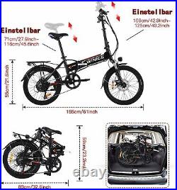 26 inch Electric Bike for Adult, Foldable Electric Commuter Bicycle 350W Motor UK
