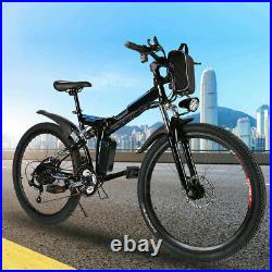 26in Electric Bikes Mountain Bike Folding Ebike E-Citybike Bicycle 250W 21Speed
