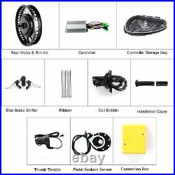 26inch Electric Bike Conversion Kit Rear Wheel Motor & Rim Kit 48V 1000W P4K0