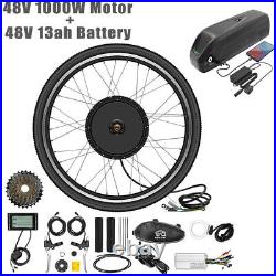 27.5 1000W Electric Bicycle Motor Conversion Kit Rear Wheel + 48V 13Ah Battery