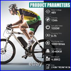 27.5 1000W Electric Bicycle Motor Conversion Kit Rear Wheel + 48V 13Ah Battery