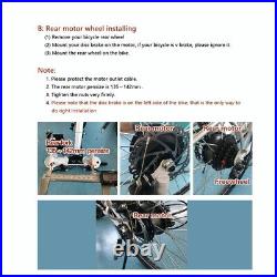 27.5 E-Bike Rear Wheel Hub 36V 250W Electric Bicycle Motor Conversion Kit