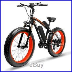 27 Speed Electric Bike Mens Bicycle 500W 48V Disc Brake eBike XF660 Red