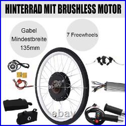 28 1000W 48V Electric Bicycle Rear Wheel Conversion Kit E-Bike DIY Hub Motor