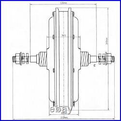 28 48V Rear Wheel Electric Bicycle Conversion Kit E-Bike Motor Kit
