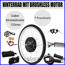 28 Electric Bicycle Motor Conversion Kit Ebike Rear Wheel Hub 48V UK