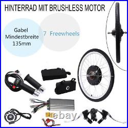 28 Electric Bicycle Motor Conversion Kit Ebike Rear Wheel Hub 48V UK