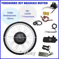 28 In 1000W 48V E-Bike Electric Bicycle Front Wheel Hub Motor Conversion Kit