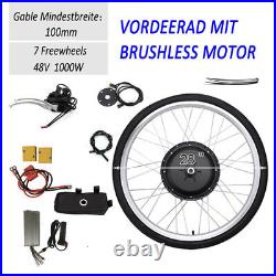 28 Inch 48V E-Bike Electric Bicycle Front Wheel Hub Motor Conversion Kit