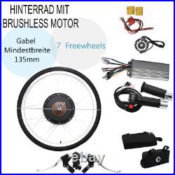 28 Inch Electric Bicycle Rear Wheel Motor Hub Electric Bike Conversion Kit 48V