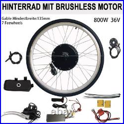 28 inch 36V Electric Bicycle Motor Conversion Kit Rear Wheel E-Bike 500With800W