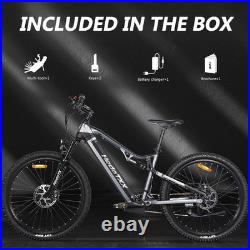 29'' Electric Mountain Bicycle for Adult 48V 19.2Ah Commuter City eBike 27 Speed