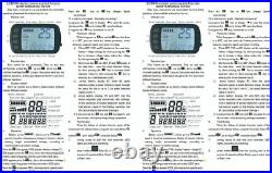 350W 36V 48V LCD Panel Electric Bicycle E-bike Brushless Motor Controller Kit